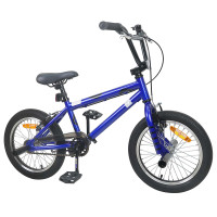 Produktbild för BMX Cykel 16 Tum för 5-8 år gammal Mörkblå
