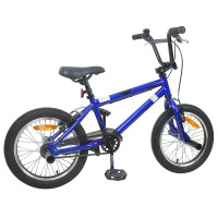 Produktbild för BMX Cykel 16 Tum för 5-8 år gammal Mörkblå