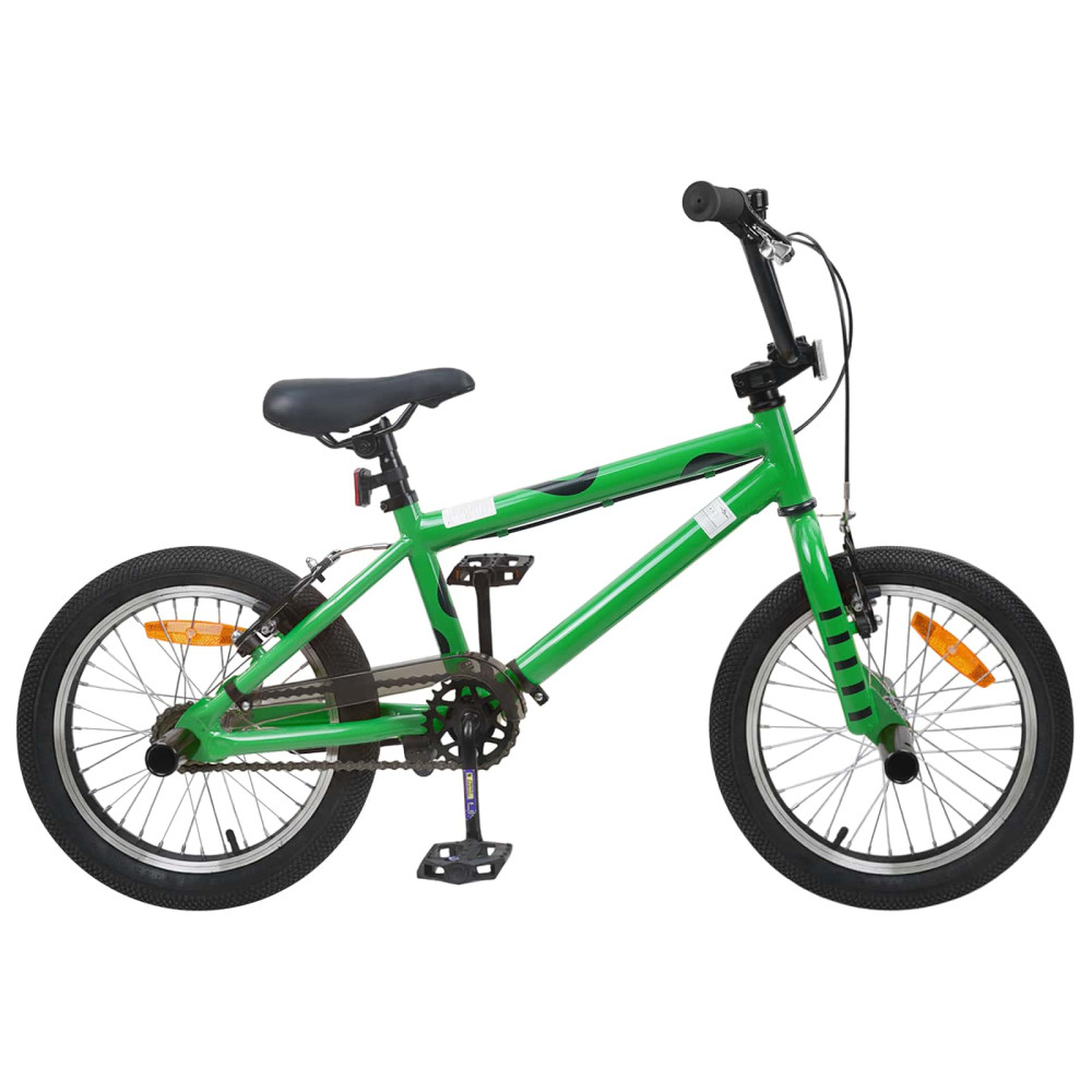 Produktbild för BMX Cykel 16 Tum för 5-8 år gammal Grön