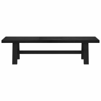 Produktbild för Matbänk NOAIN 180 x 41 x 45 cm Massivt furu Svart