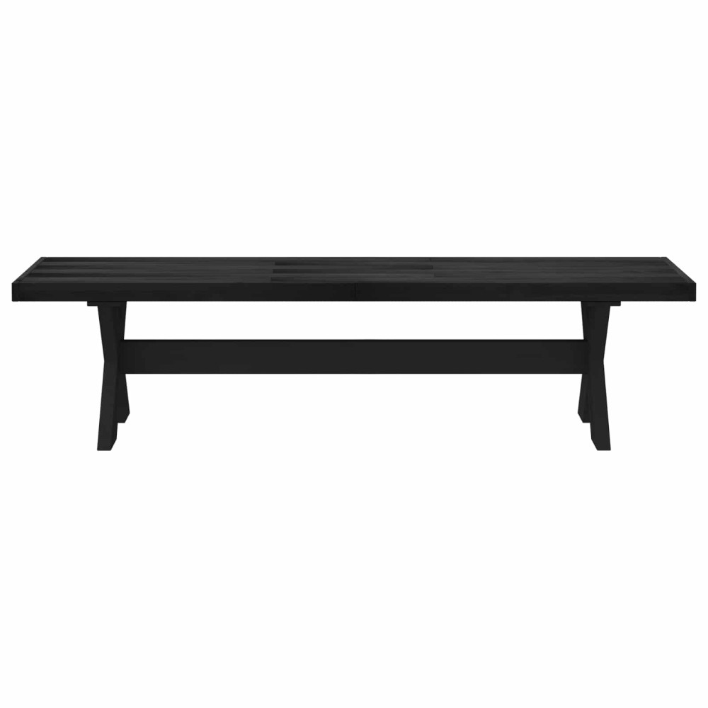 Produktbild för Matbänk NOAIN 180 x 41 x 45 cm Massivt furu Svart