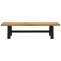 Produktbild för Matbänk NOAIN 160 x 41 x 45 cm Massivt furu Naturlig