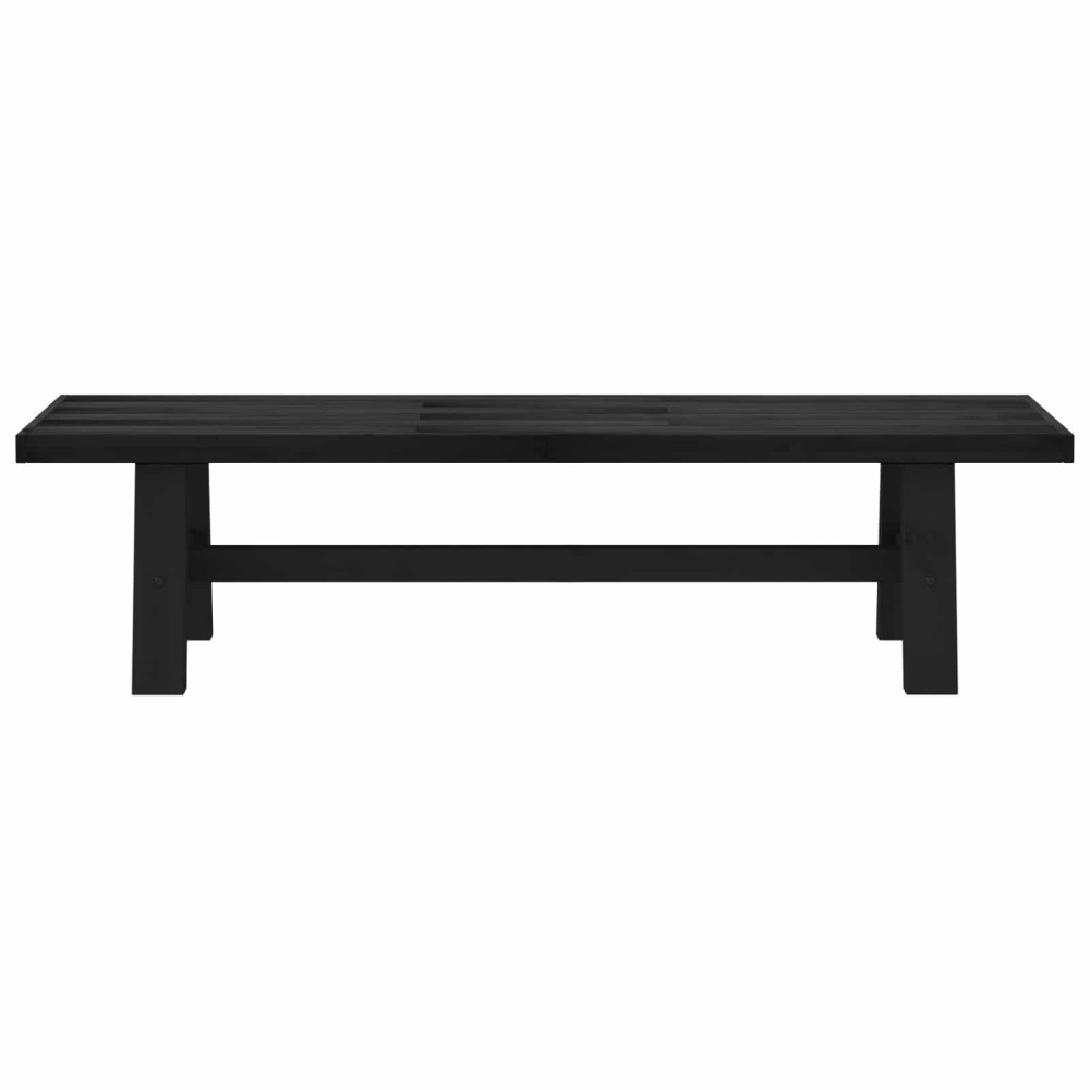 Produktbild för Matbänk NOAIN 160 x 41 x 45 cm Massivt furu Svart