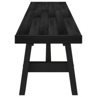 Produktbild för Matbänk NOAIN 160 x 41 x 45 cm Massivt furu Svart