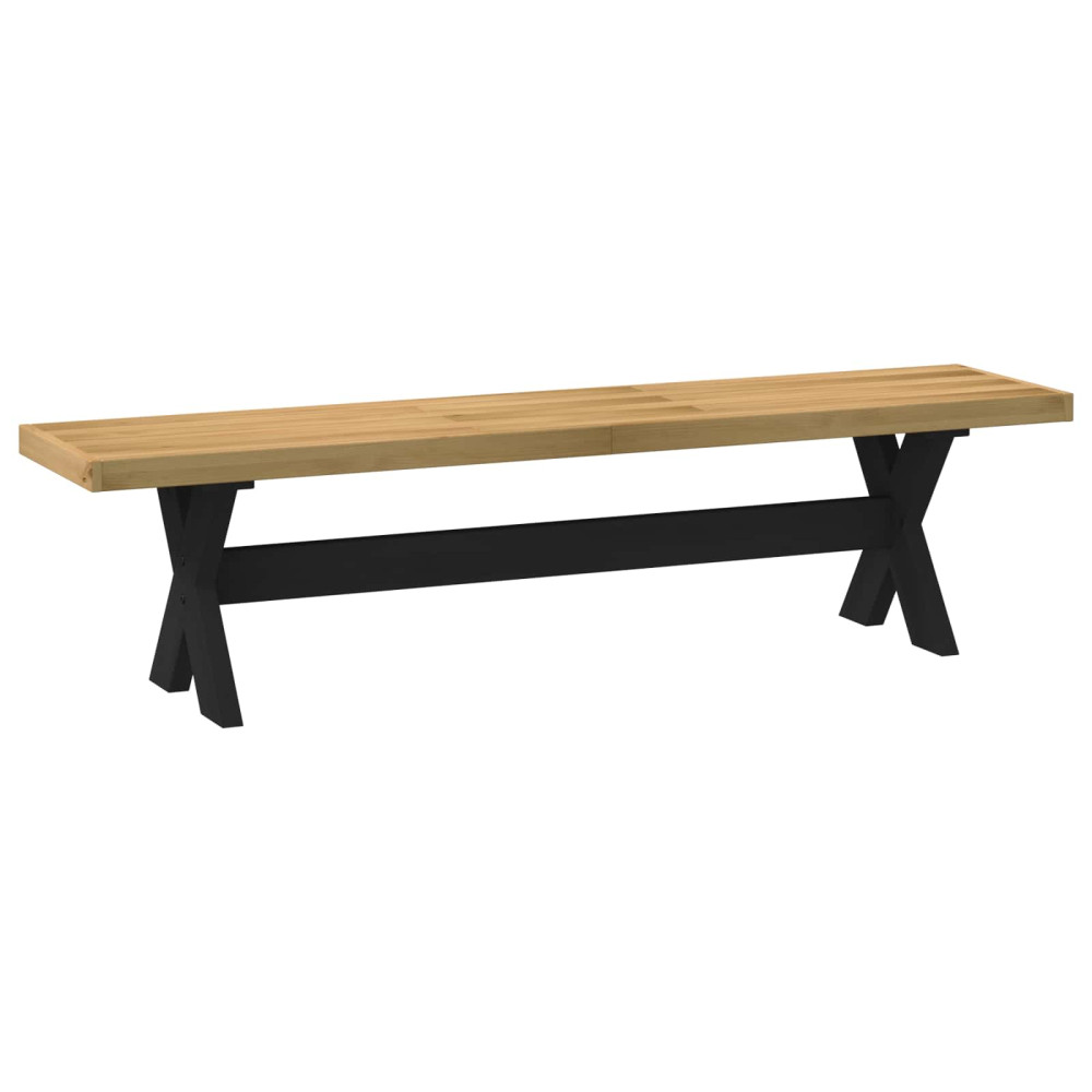 Produktbild för Matbänk NOAIN 160 x 41 x 45 cm Massivt furu Naturlig