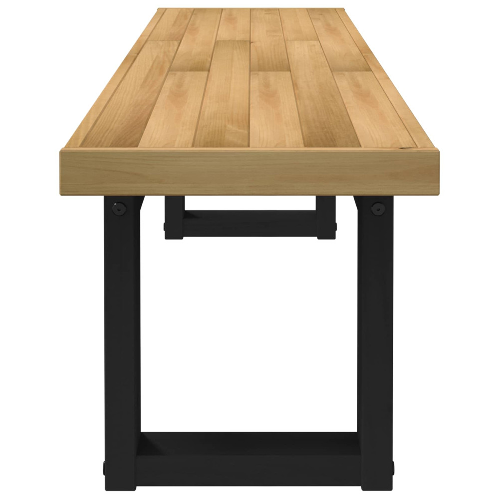 Produktbild för Matbänk NOAIN 160 x 41 x 45 cm Massivt furu Naturlig
