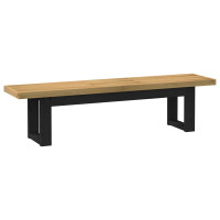 Produktbild för Matbänk NOAIN 160 x 41 x 45 cm Massivt furu Naturlig
