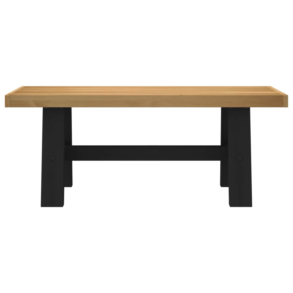 Produktbild för Matbänk NOAIN 120 x 41 x 45 cm Massivt furu Naturlig