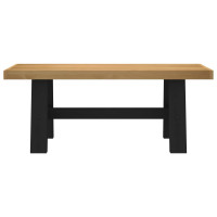 Produktbild för Matbänk NOAIN 120 x 41 x 45 cm Massivt furu Naturlig