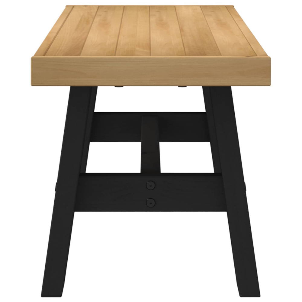 Produktbild för Matbänk NOAIN 120 x 41 x 45 cm Massivt furu Naturlig