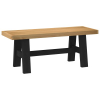Produktbild för Matbänk NOAIN 120 x 41 x 45 cm Massivt furu Naturlig