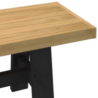 Produktbild för Matbänk NOAIN 120 x 41 x 45 cm Massivt furu Naturlig