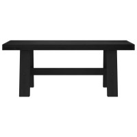 Produktbild för Matbänk NOAIN 120 x 41 x 45 cm Massivt furu Svart
