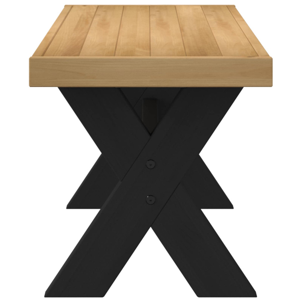 Produktbild för Matbänk NOAIN 120 x 41 x 45 cm Massivt furu Naturlig