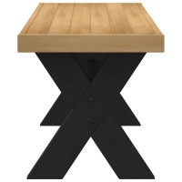 Produktbild för Matbänk NOAIN 120 x 41 x 45 cm Massivt furu Naturlig