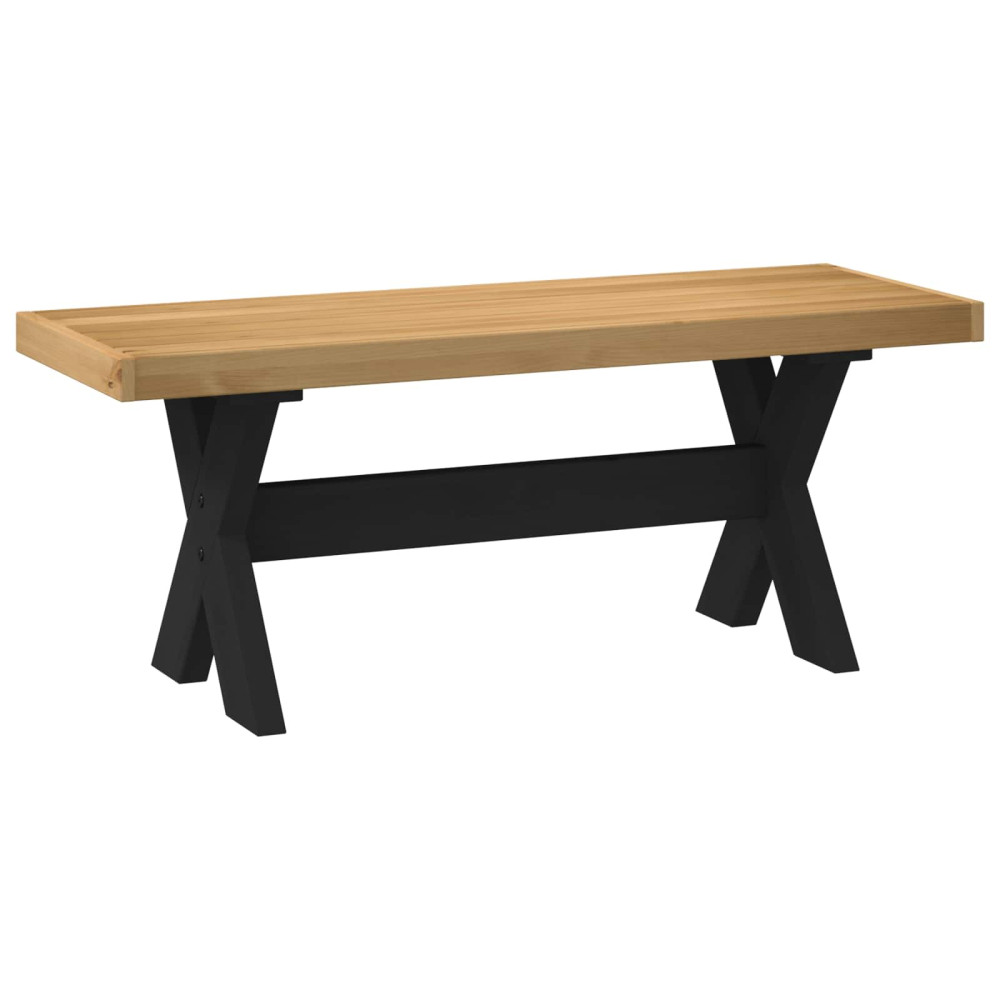 Produktbild för Matbänk NOAIN 120 x 41 x 45 cm Massivt furu Naturlig