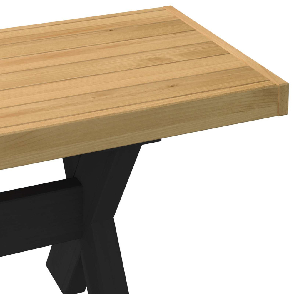 Produktbild för Matbänk NOAIN 120 x 41 x 45 cm Massivt furu Naturlig
