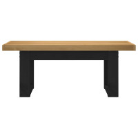 Produktbild för Matbänk NOAIN 120 x 41 x 45 cm Massivt furu Naturlig