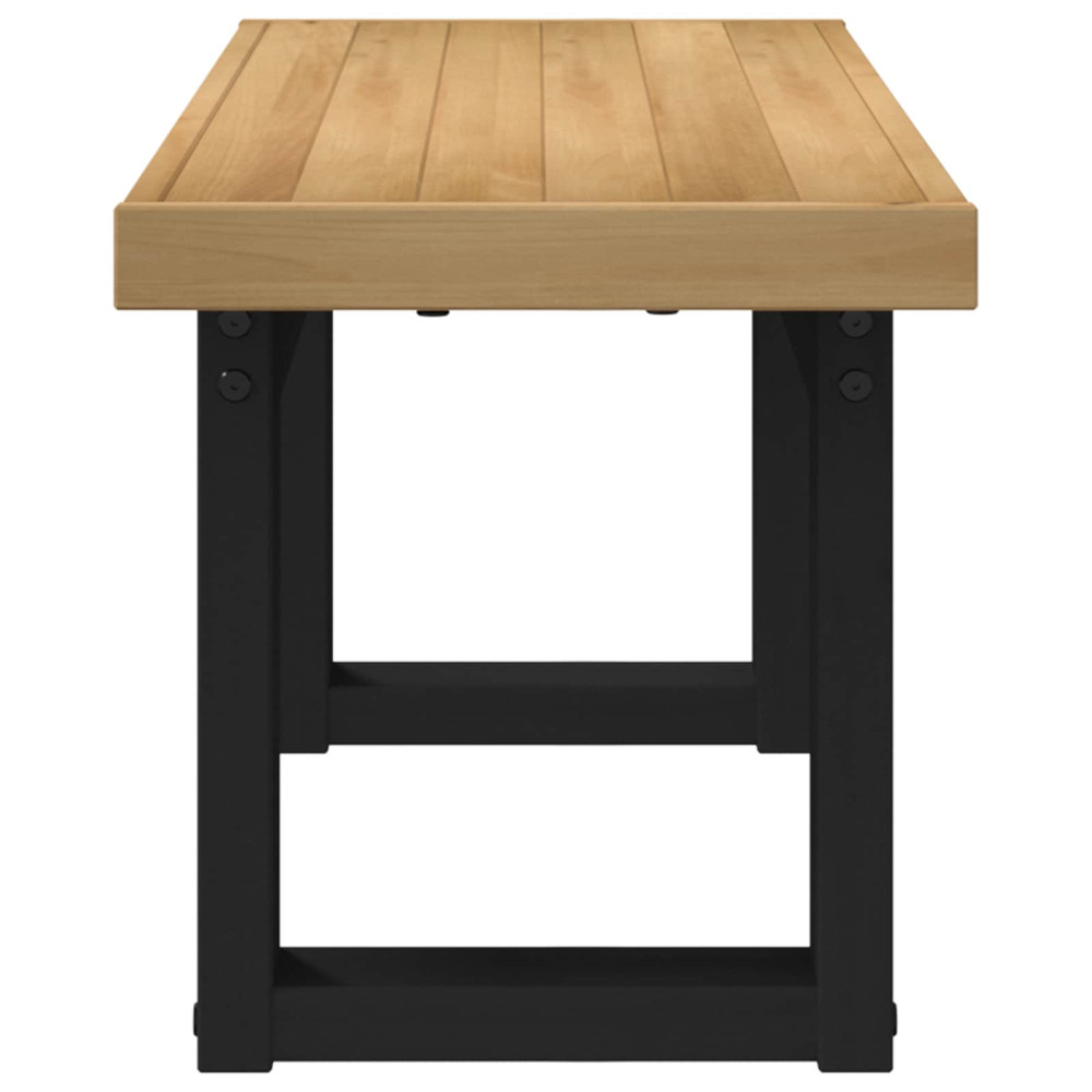 Produktbild för Matbänk NOAIN 120 x 41 x 45 cm Massivt furu Naturlig