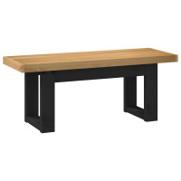 Produktbild för Matbänk NOAIN 120 x 41 x 45 cm Massivt furu Naturlig