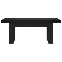 Produktbild för Matbänk NOAIN 120 x 41 x 45 cm Massivt furu Svart