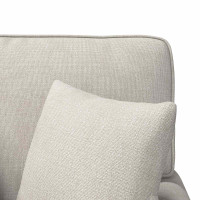 Produktbild för Chaise Lounge med Kjol med kudde Gräddvit 157 x 91 x 91 cm ARES