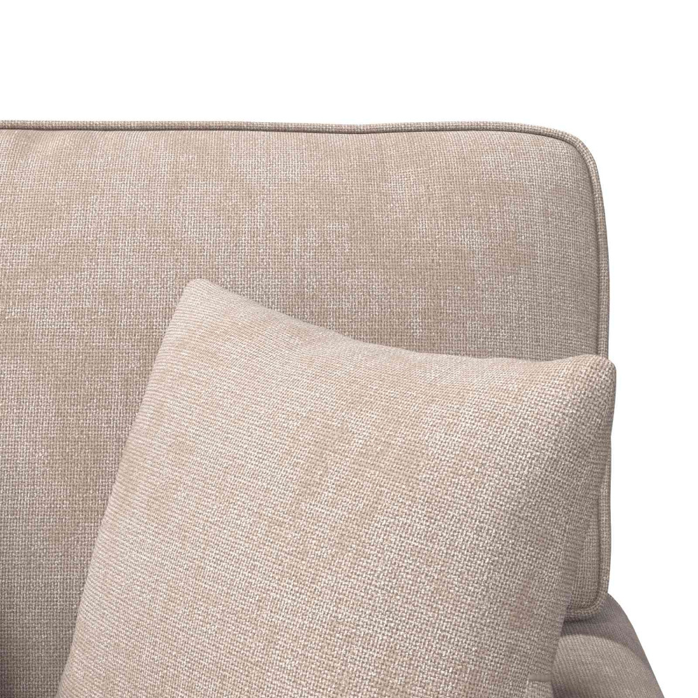 Produktbild för Chaise Lounge med Kjol med kudde Beige 157 x 91 x 91 cm ARES