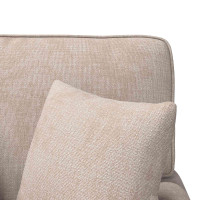 Produktbild för Chaise Lounge med Kjol med kudde Beige 157 x 91 x 91 cm ARES