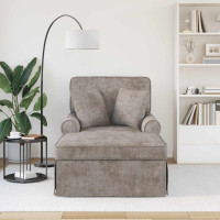 Produktbild för Chaise Lounge med Kjol med kudde Sand 157 x 91 x 91 cm ARES