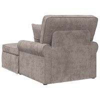 Produktbild för Chaise Lounge med Kjol med kudde Sand 157 x 91 x 91 cm ARES