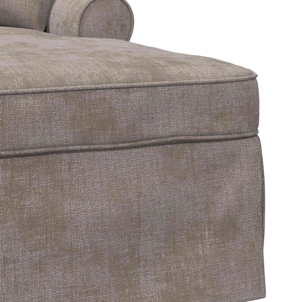 Produktbild för Chaise Lounge med Kjol med kudde Sand 157 x 91 x 91 cm ARES