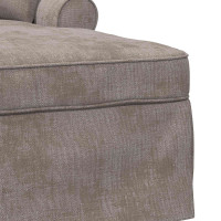 Produktbild för Chaise Lounge med Kjol med kudde Sand 157 x 91 x 91 cm ARES