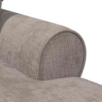 Produktbild för Chaise Lounge med Kjol med kudde Sand 157 x 91 x 91 cm ARES