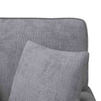 Produktbild för Chaise Lounge med Kjol med kudde Ljusgrå 157 x 91 x 91 cm ARES