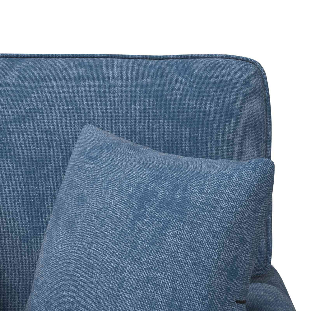 Produktbild för Chaise Lounge med Kjol med kudde Blå 157 x 91 x 91 cm ARES