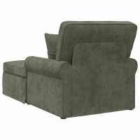 Produktbild för Chaise Lounge med Kjol med kudde Grön 157 x 91 x 91 cm ARES