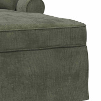 Produktbild för Chaise Lounge med Kjol med kudde Grön 157 x 91 x 91 cm ARES