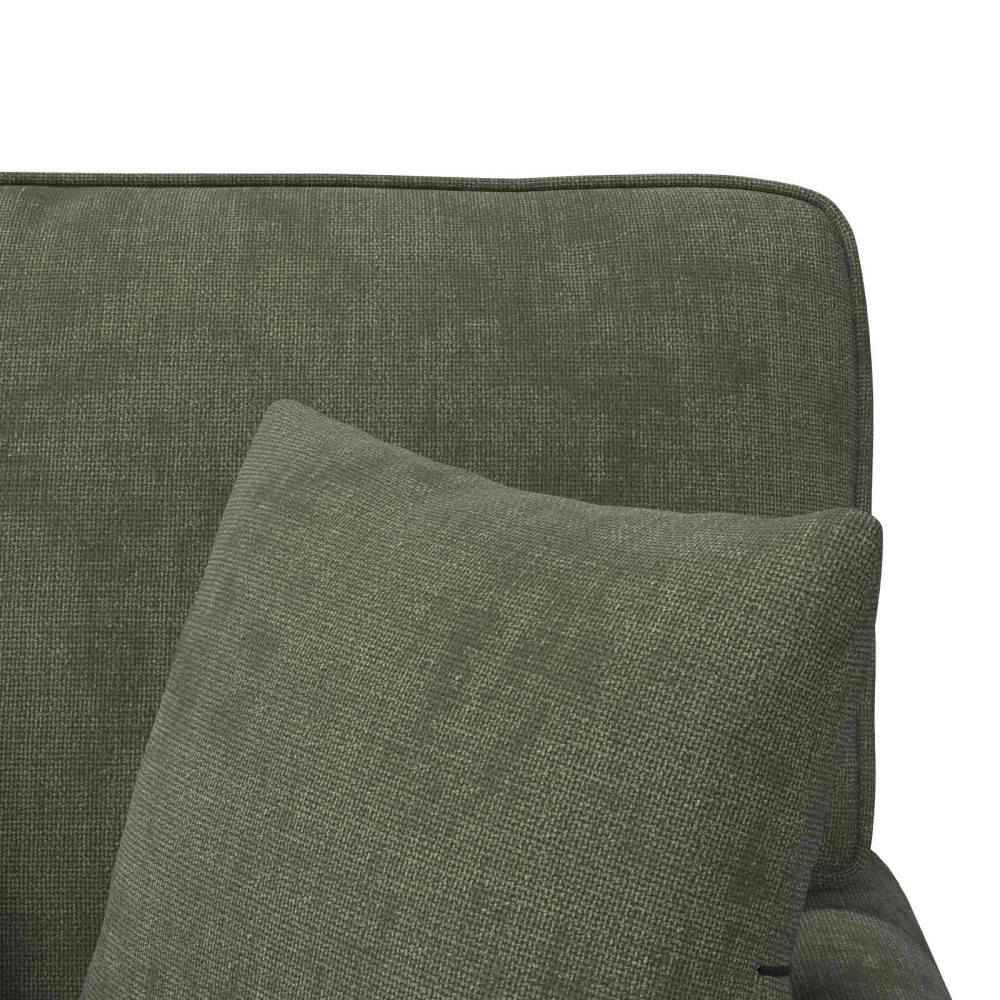 Produktbild för Chaise Lounge med Kjol med kudde Grön 157 x 91 x 91 cm ARES