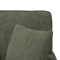 Produktbild för Chaise Lounge med Kjol med kudde Grön 157 x 91 x 91 cm ARES