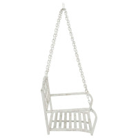 Produktbild för Gungbänk Stål 71,5 x 59 x 55 cm Antik vit