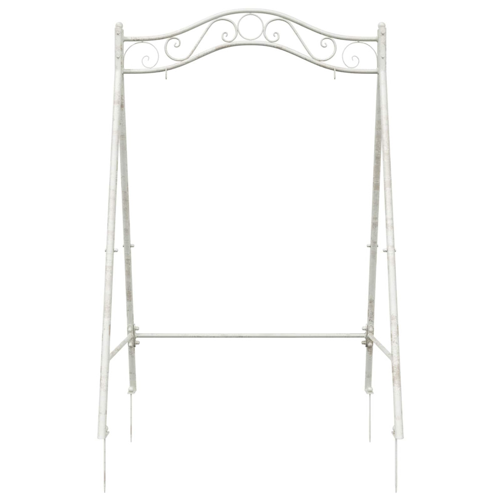Produktbild för Gunga Ram Antik vit 113 x 121,5 x 168 cm Stål