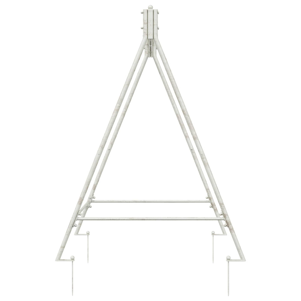 Produktbild för Gunga Ram Antik vit 113 x 121,5 x 168 cm Stål