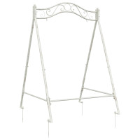 Produktbild för Gunga Ram Antik vit 113 x 121,5 x 168 cm Stål