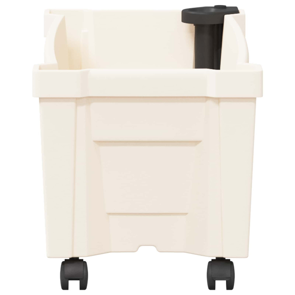 Produktbild för Calypso planta med hjul Vit 79 x 35 x 33 cm PP
