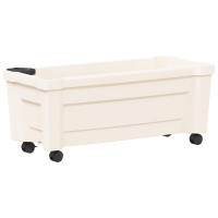 Produktbild för Calypso planta med hjul Vit 79 x 35 x 33 cm PP