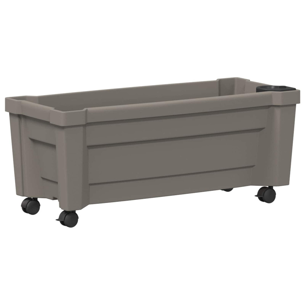 Produktbild för Calypso planta med hjul Grå 79 x 35 x 33 cm PP