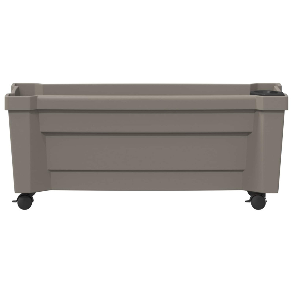 Produktbild för Calypso planta med hjul Grå 79 x 35 x 33 cm PP