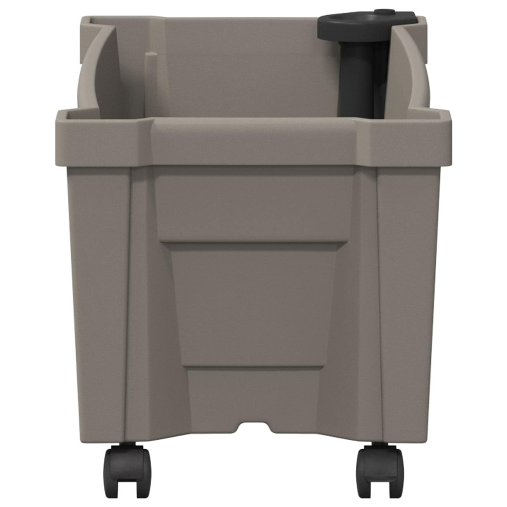 Produktbild för Calypso planta med hjul Grå 79 x 35 x 33 cm PP