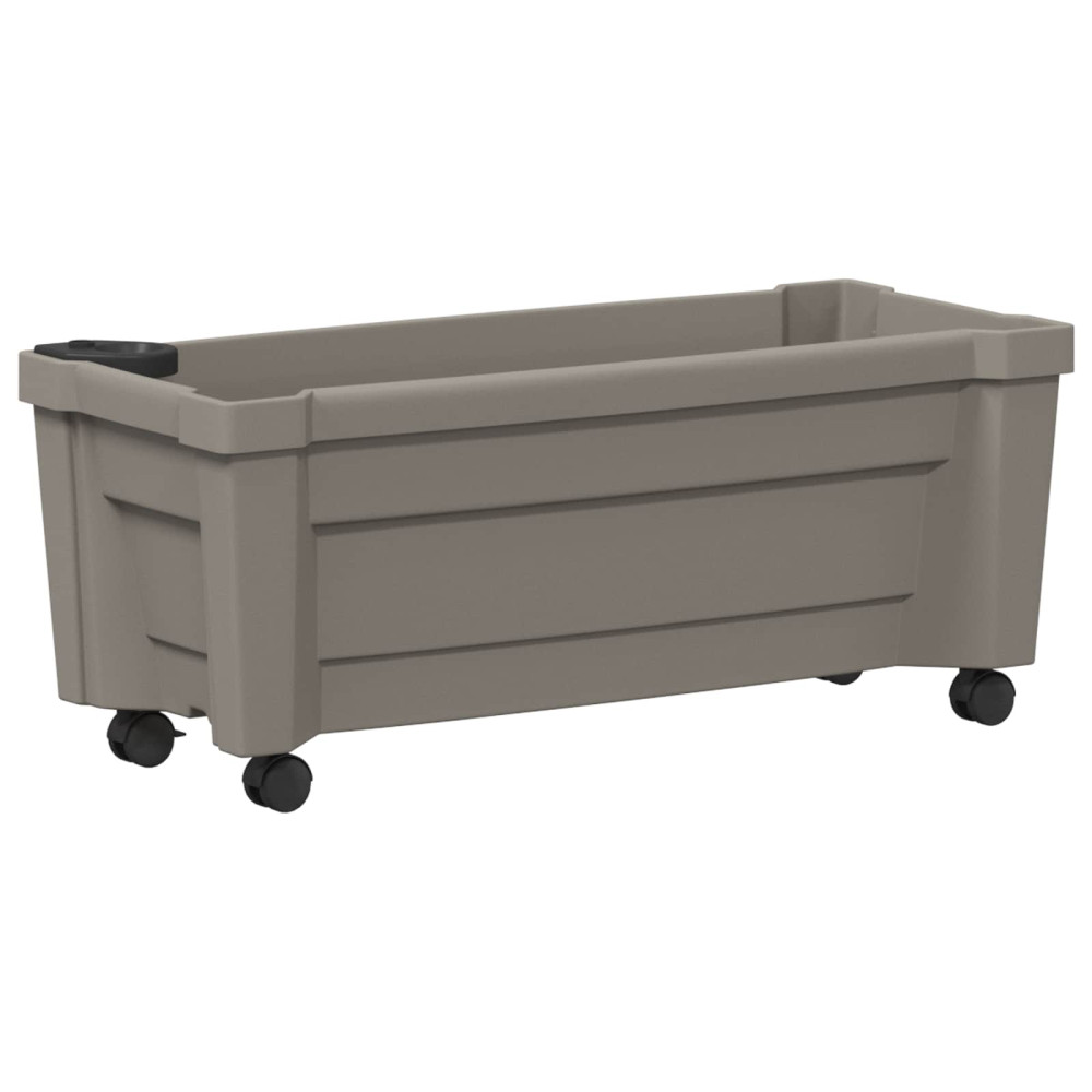 Produktbild för Calypso planta med hjul Grå 79 x 35 x 33 cm PP