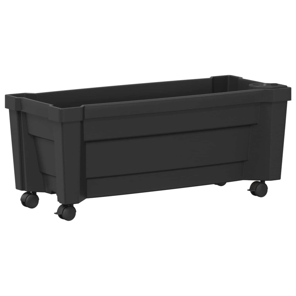 Produktbild för Calypso planta med hjul Antracit 79 x 35 x 33 cm PP